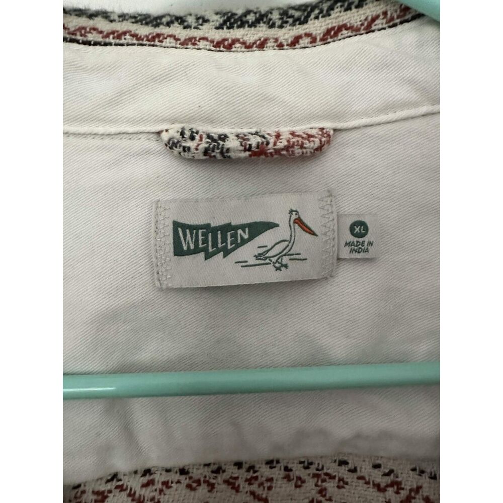 Wellen Southwestern Pattern Button Up Jacket XL Red Cream Black - Picture 5 of 6